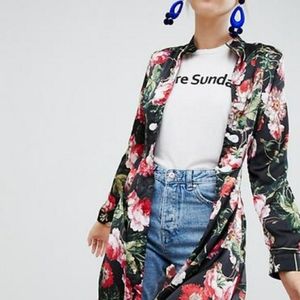 Floral Long Sleeve Maxi Shirt